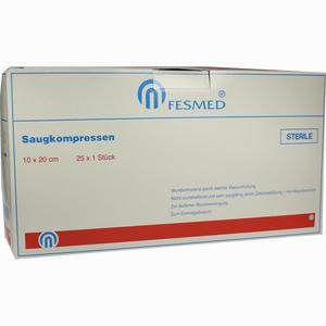 Saugkompresse 10x20cm Steril Kompressen 25 x 1 Stück - ab 30,81 &euro;
