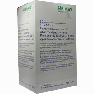 Saugkompressen 10x10 Steril 60 Stück - ab 12,90 €