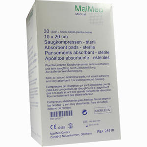 Saugkompressen 10x20 Steril 30 Stück - ab 9,99 €