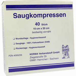 Saugkompressen 10x20cm Unsteril 40 Stück - ab 8,86 €