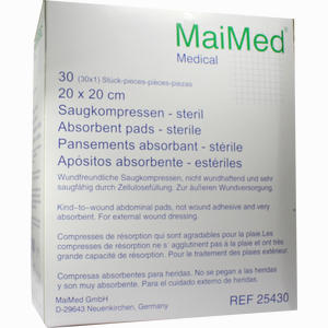 Saugkompressen 20x20 Steril 30 Stück - ab 14,89 €