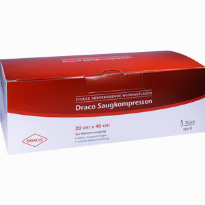 Saugkompressen Steril 20x40 Draco Kom  5 Stück - ab 18,47 €