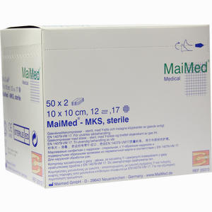 Schlitzkompresse 10x10cm Steril 12fach Kompressen 50 Stück - ab 10,60 €