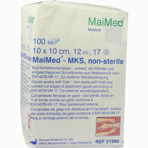 Schlitzkompressen 10x10 12- Fach Unsteril  100 Stück - ab 15,57 €