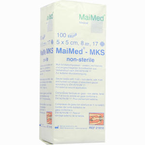 Schlitzkompressen 5x5cm 8- Fach Unsteril  100 Stück - ab 2,99 €