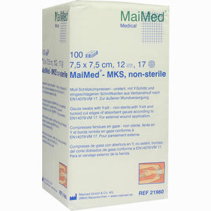 Schlitzkompressen 7.5x7.5 12- Fach Unsteril  100 Stück - ab 9,06 €