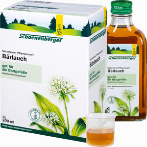Schoenenberger Bärlauch Naturreiner Pflanzensaft  3 x 200 ml - ab 17,09 €
