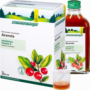 Schoenenberger Naturtrüber Fruchtsaft Acerola  3 x 200 ml - ab 15,54 €