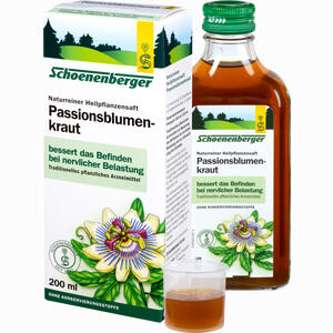Schoenenberger Passionsblumenkraut Naturreiner Heilpflanzensaft  200 ml