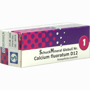 Schuckmineral Globuli 1 Calcium Fluoratum D12  7.5 g - ab 4,21 €