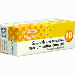 Schuckmineral Globuli 10 Natrium Sulfuricum D6  7.5 g - ab 4,29 €