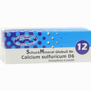 Schuckmineral Globuli 12 Calcium Sulfuricum D6  7.5 g - ab 4,60 €