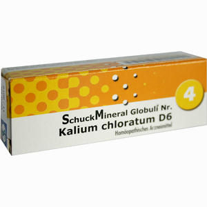Schuckmineral Globuli 4 Kalium Chloratum D6  7.5 g - ab 4,21 €