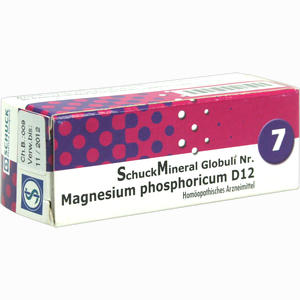 Schuckmineral Globuli 7 Magnesium Phosphoricum D12  7.5 g - ab 4,29 €