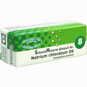 Schuckmineral Globuli 8 Natrium Chloratum D6  7.5 g - ab 4,32 €