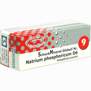 Schuckmineral Globuli 9 Natrium Phosphoricum D6  7.5 g - ab 4,53 €