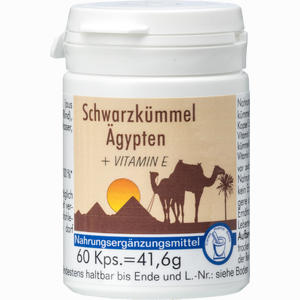 Schwarzkümmel ägypten + E Kapseln 60 Stück - ab 6,78 €