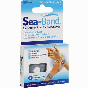 Sea- Band Akupressurband F. Erwachsene Grau 2 Stück - ab 9,74 &euro;