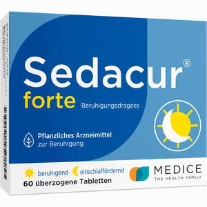 Sedacur Forte Beruhigungsdragees Tabletten 60 Stück