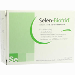 Selen- Biofrid Kapseln 100 Stück - ab 11,04 €
