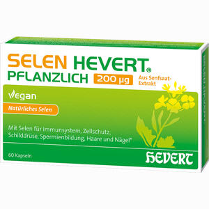 Selen Hevert Pflanzlich 200 Ug 60 Stück - ab 11,32 €