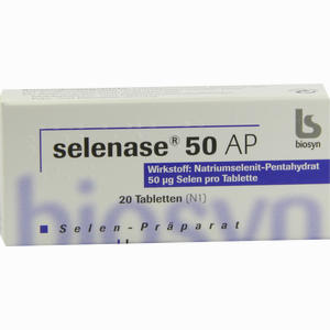Selenase 50 Ap Tabletten 20 Stück Selenase 50 Ap Tabletten 20 Stück