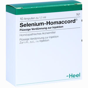 Selenium Homaccord Ampullen 10 Stück - ab 17,58 €