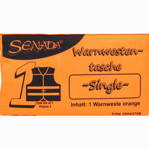 Senada Warnweste Orange Single Tasche 1 Stück - ab 5,77 €