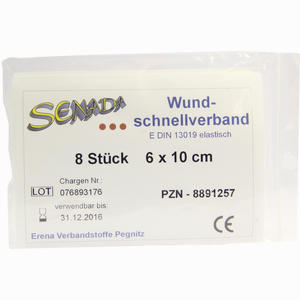 Senada Wundschnellverband 1m X 8cm Wasserfest 8 Stück - ab 2,73 €