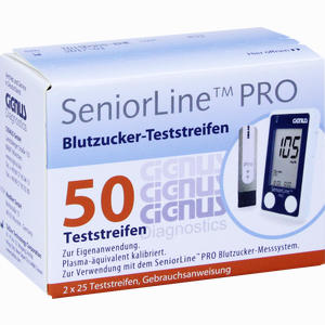 Seniorline Pro Cignus Blutzucker- Teststreifen  2 x 25 Stück - ab 22,77 €