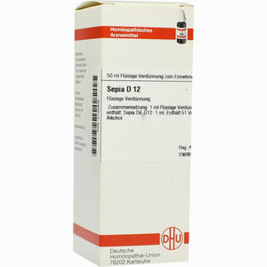 Sepia D12 Dilution 50 ml - ab 0,00 &euro;