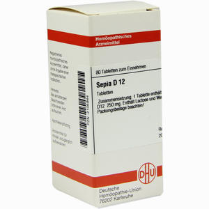 Sepia D12 Tabletten 80 Stück - ab 7,95 €