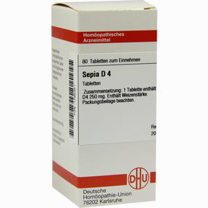 Sepia D4 Tabletten 80 Stück - ab 7,95 €