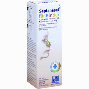 Septanasal für Kinder 0.5mg/ml+50mg/ml Nasenspray  10 ml - ab 2,11 €