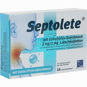 Septolete mit Eukalyptus- Geschmack 3 Mg/1 Mg Lutschtabletten 16 Stück - ab 3,66 €