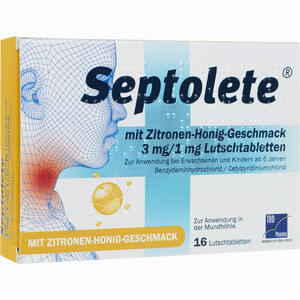 Septolete mit Zitronen- Honig- Geschmack 3 Mg/1 Mg 16 Stück - ab 3,99 €