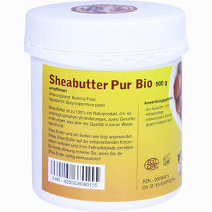 Sheabutter Pur Bio Unraffiniert Creme 500 g - ab 0,00 €