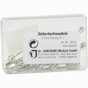 Sicherheitsnadeln Gr2 Dr. Junghans Medical 12 Stück - ab 0,00 &euro;