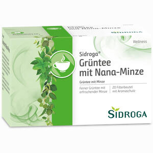 Sidroga Wellness Grüntee mit Nana- Minze Filterbeutel 20 Stück - ab 2,46 €
