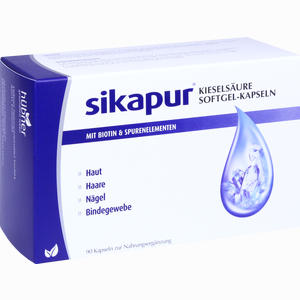 Sikapur Kieselsäure Softgel- Kapseln mit Biotin  90 Stück - ab 33,27 €
