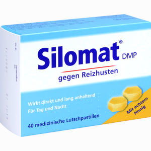 Abbildung von Silomat Dmp gegen Reizhusten mit Honig Lutschpastillen 40 Stück Abbildung von Silomat Dmp gegen Reizhusten mit Honig Lutschpastillen 40 Stück