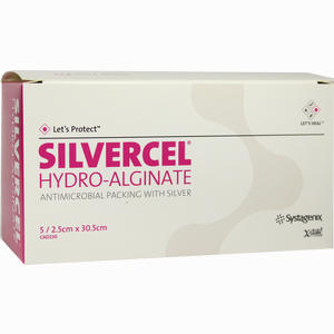 Silvercel Hydroalginat Tamponade 2. 5x30. 5cm Tpo  5 Stück - ab 52,00 &euro;