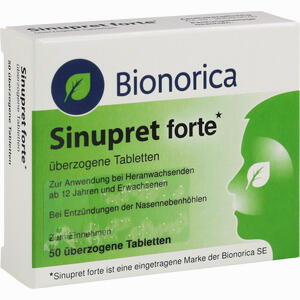 Sinupret Forte überzogene Tabletten  kohlpharma GmbH 50 Stück - ab 0,00 €
