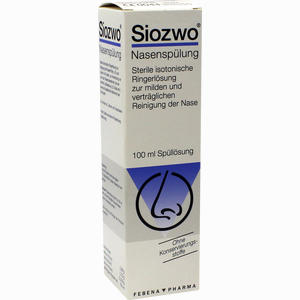 Siozwo Nasenspülung Ohne Konservierungsstoffe Spüllösung 100 ml - ab 10,05 €