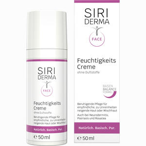 Siriderma Feuchtigkeits Creme Ohne Duftstoffe  Sirius GmbH 50 ml - ab 17,11 €