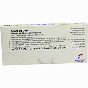 Skorodit D30 Ampullen 8 x 1 ml - ab 24,28 €
