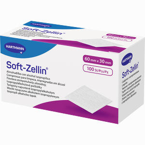 Soft- Zellin Alkoholtupfer 60 X 30 Mm 100 Stück - ab 4,33 &euro;