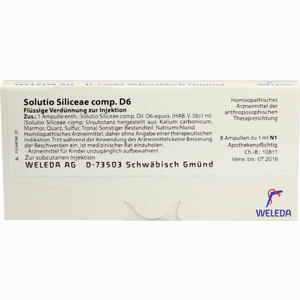 Solutio Silicea Comp D6 Ampullen 8 x 1 ml - ab 35,40 €