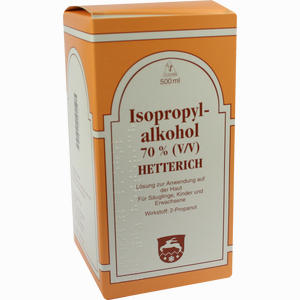 Sopropylalkohol 70% (v/v) Hetterich Lösung Lösung 500 ml - ab 11,94 €
