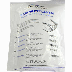 Spannbettlaken Folie 0. 10mm 100x200cm 1 Stück - ab 0,00 &euro;